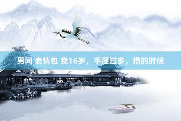 男同 表情包 我16岁,手淫过多,撸的时候